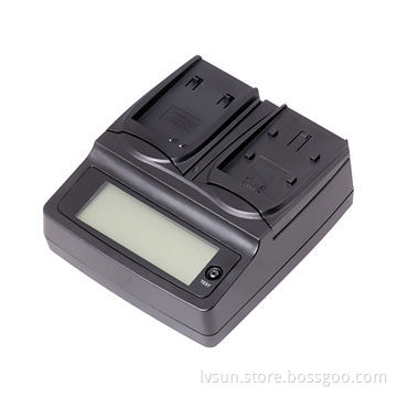 Dual Camera Battery Charger with 5V 2A USB Output, LS-PC201
